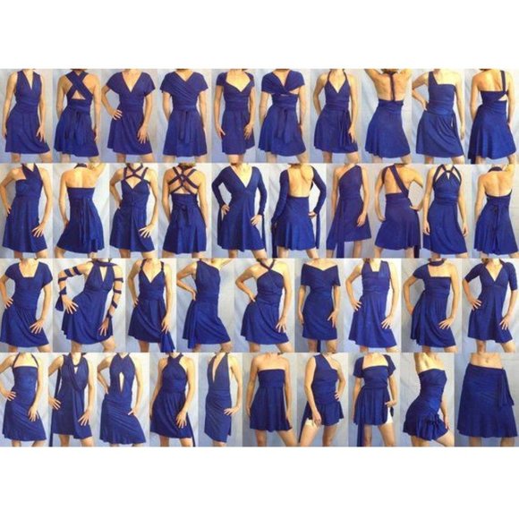 Ravon Infinity Knee Length Dress by Von Vonni One Size Multi-Print Many Styles - Picture 8 of 9